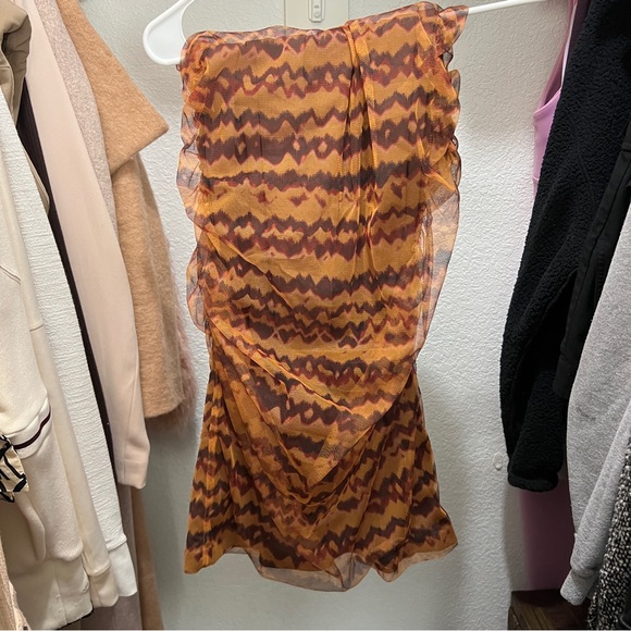 ZARA 2 Piece Blogger Fave Matching Tulle Mesh Corset Crop Top & Skirt Set - Picture 8 of 9